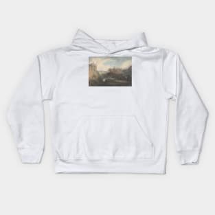 The Lake of Nemi by John Robert Cozens Kids Hoodie